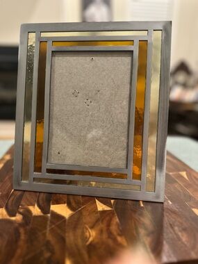 Fetco Silver Frame with Amber and Mirrored Panels